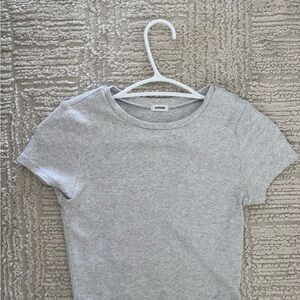Garage Light Gray Ribbed Tee